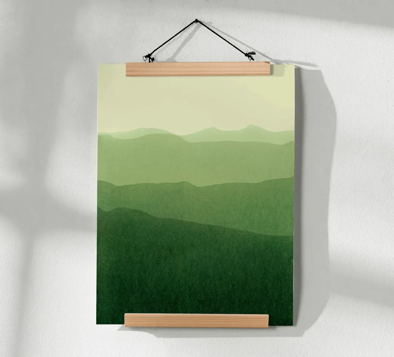 gradient landscape green poster da IRIS LEHNHARDT FINE ART