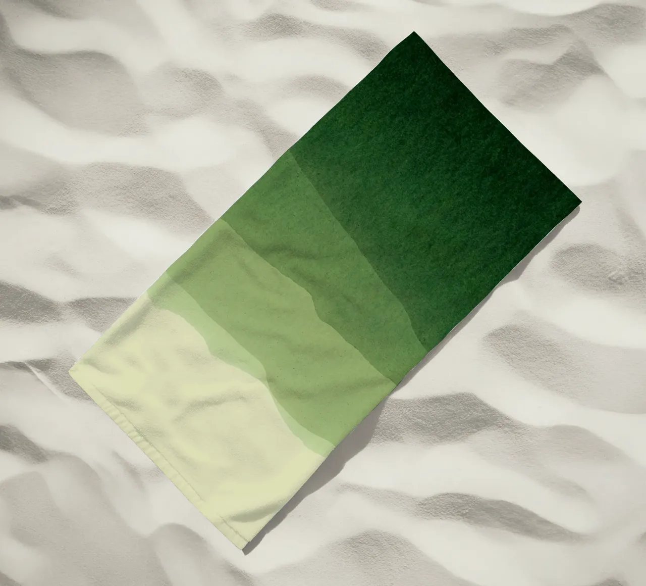 gradient landscape green telo mare da IRIS LEHNHARDT FINE ART