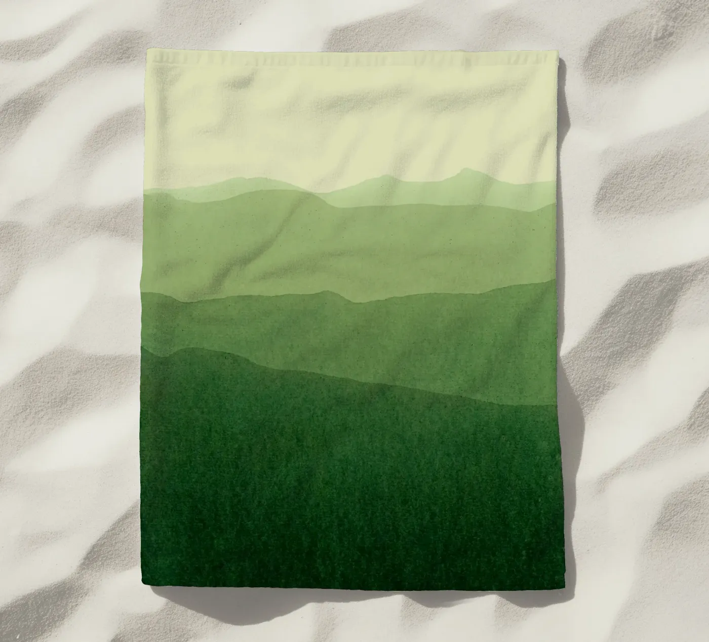 gradient landscape green telo mare da IRIS LEHNHARDT FINE ART