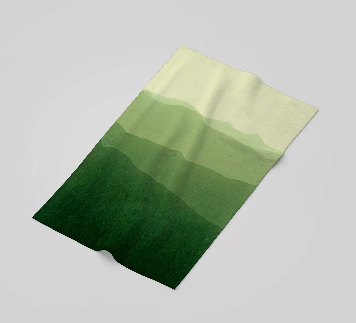 gradient landscape green telo mare da IRIS LEHNHARDT FINE ART