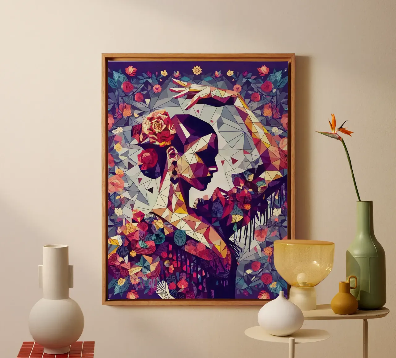 Ballerina spagnola tela con Cornice a cassetta da Digital Naive