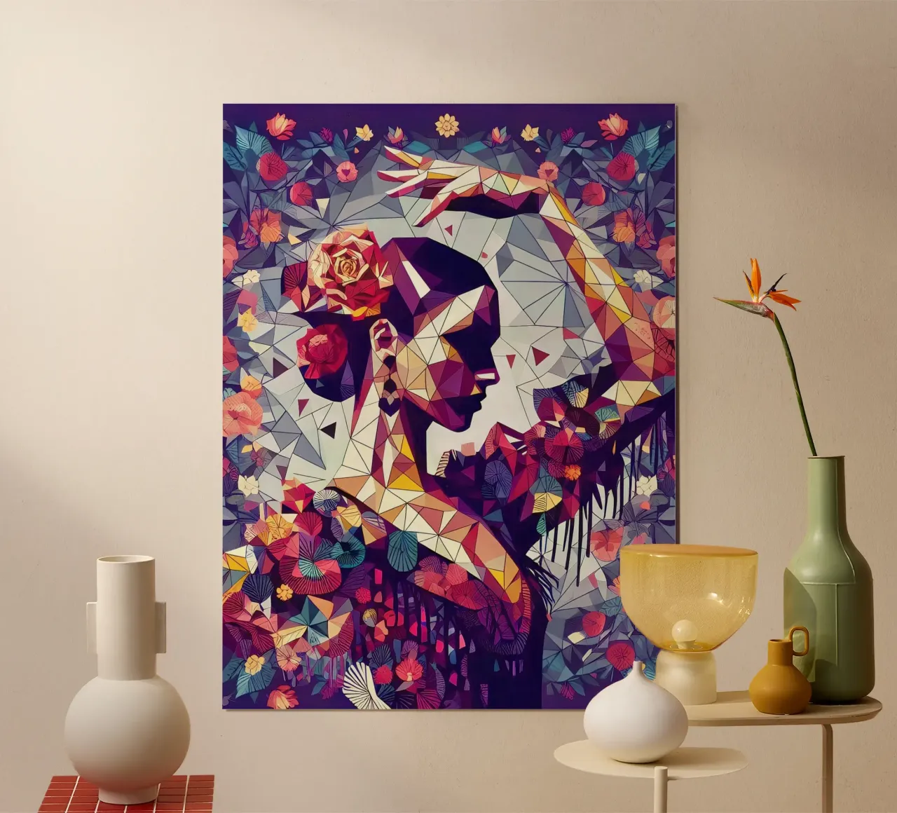 Ballerina spagnola poster con telaio in plastica da Digital Naive