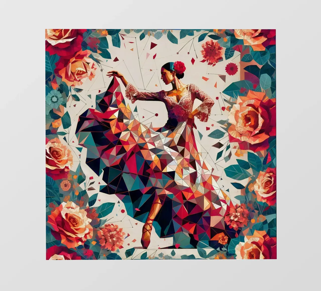 Flamenco telo in pvc da Digital Naive