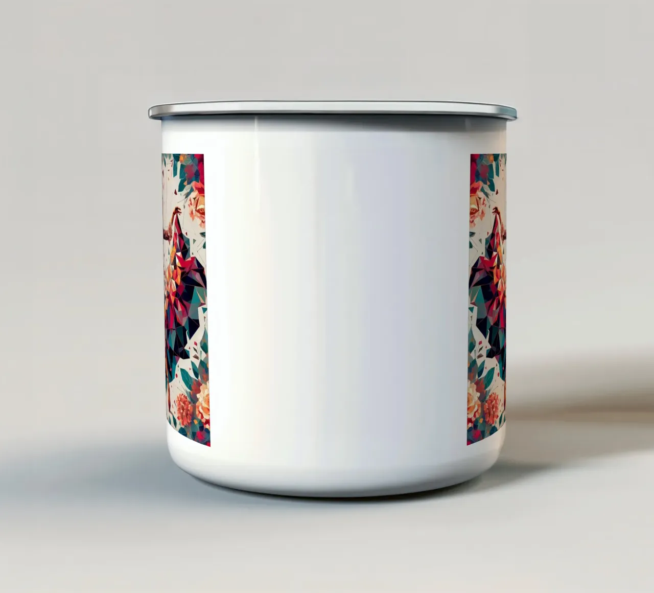 Flamenco tazza in smalto da Digital Naive