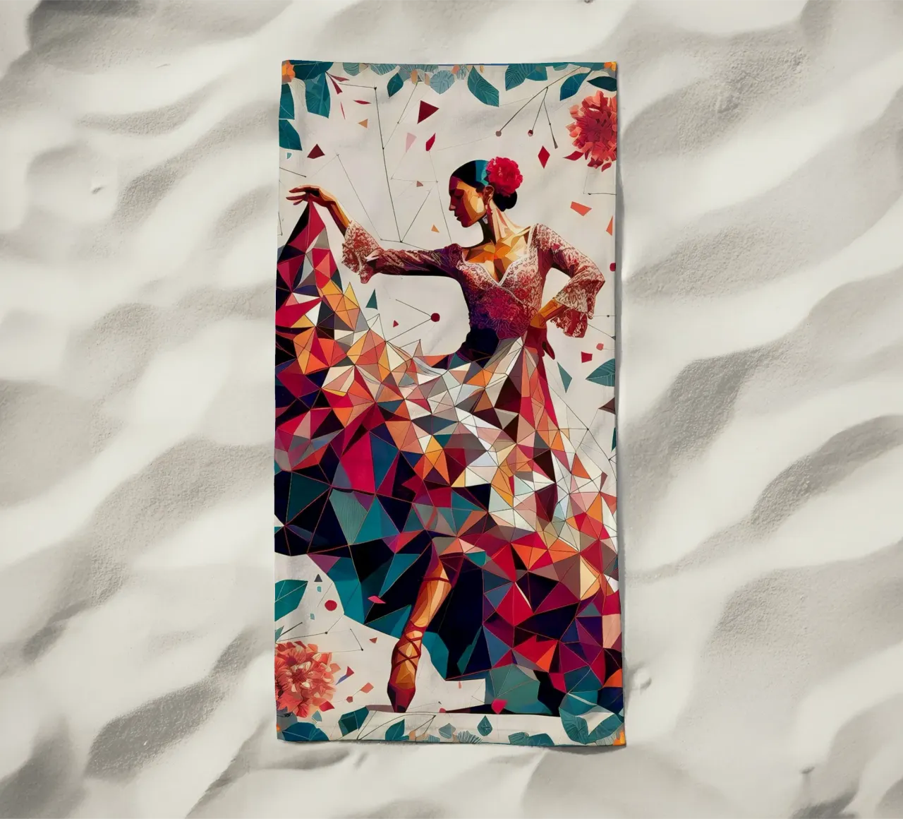 Flamenco telo mare da Digital Naive