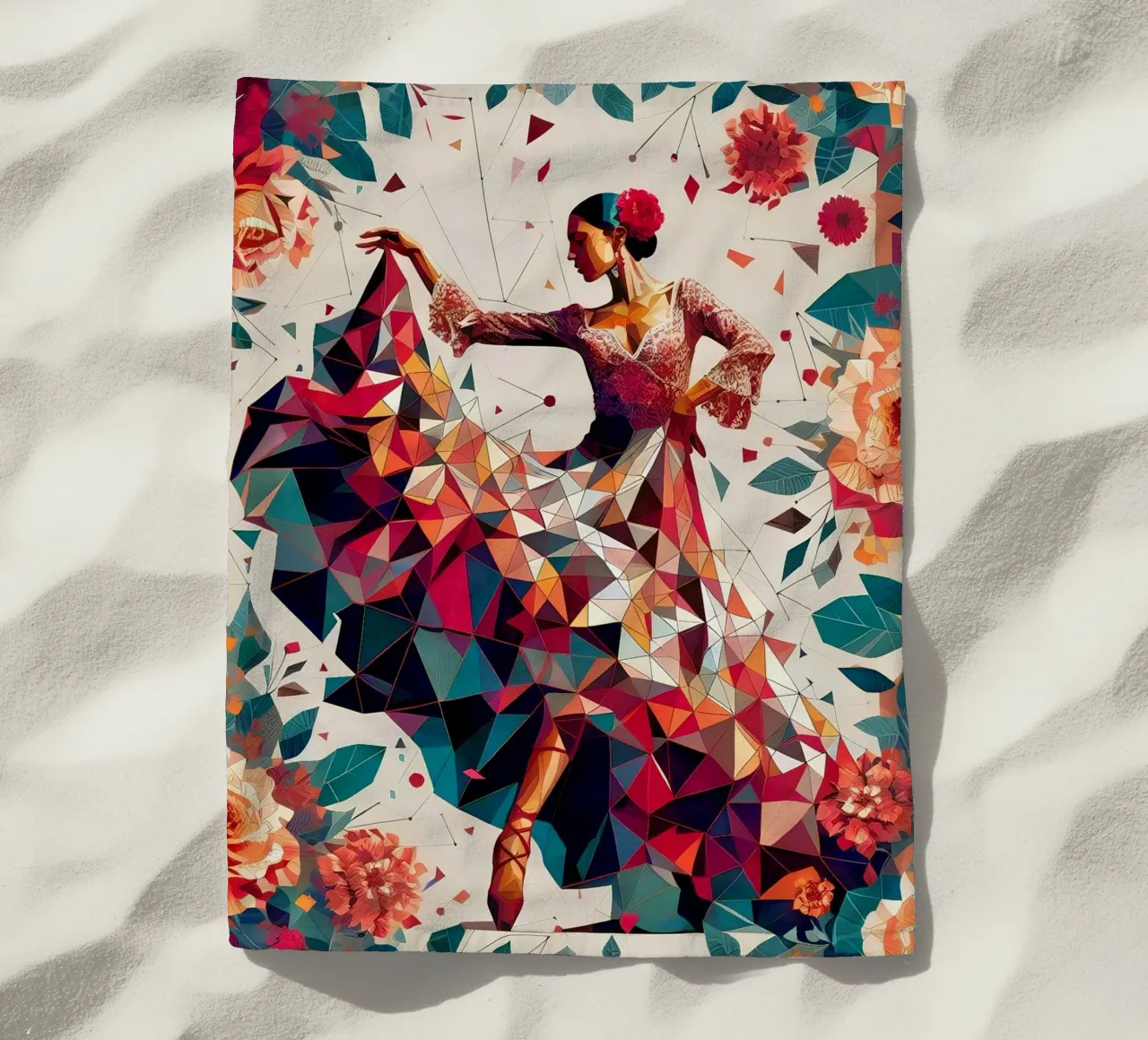 Flamenco telo mare da Digital Naive