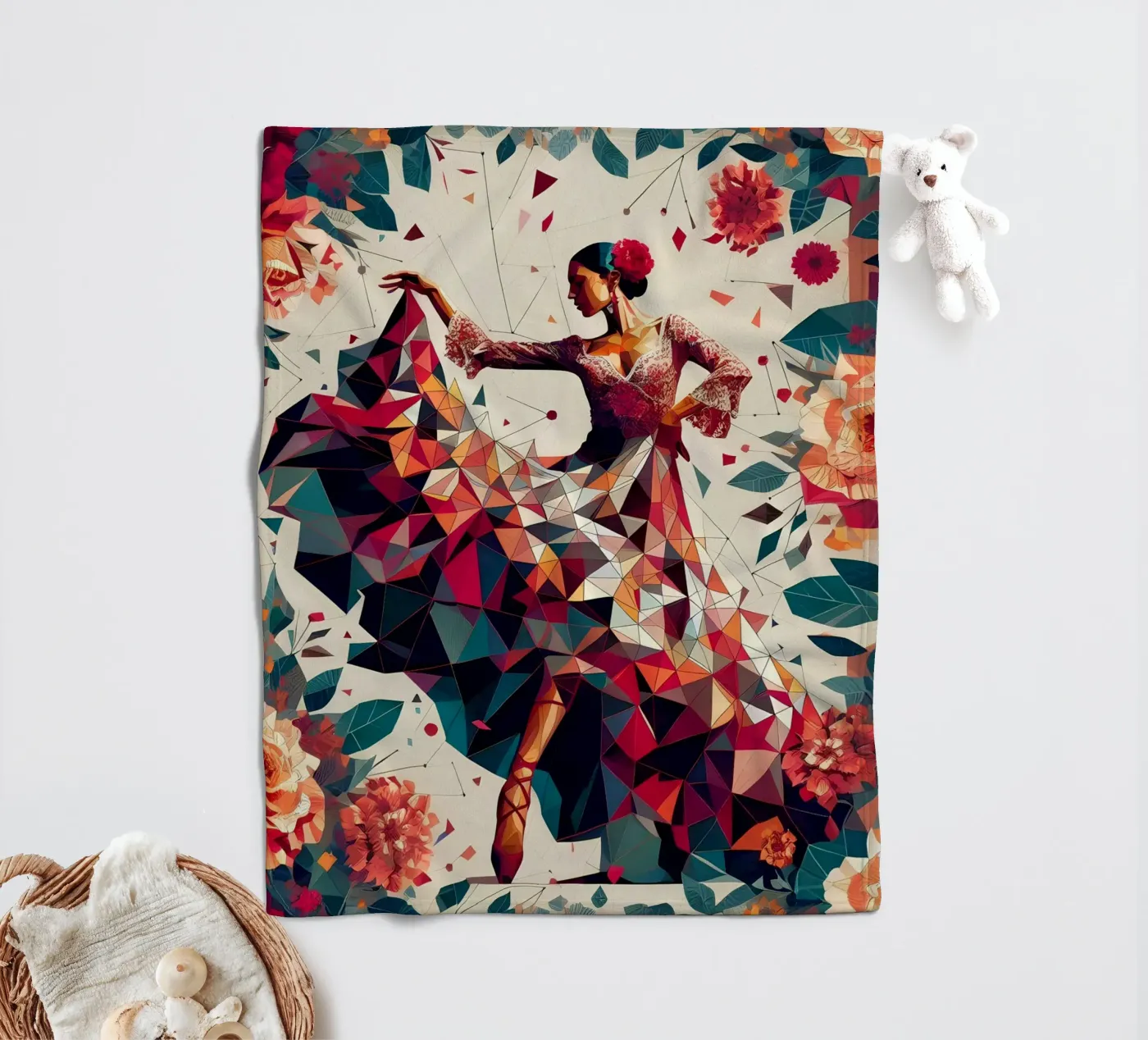 Flamenco Fleecedecke von Digital Naive