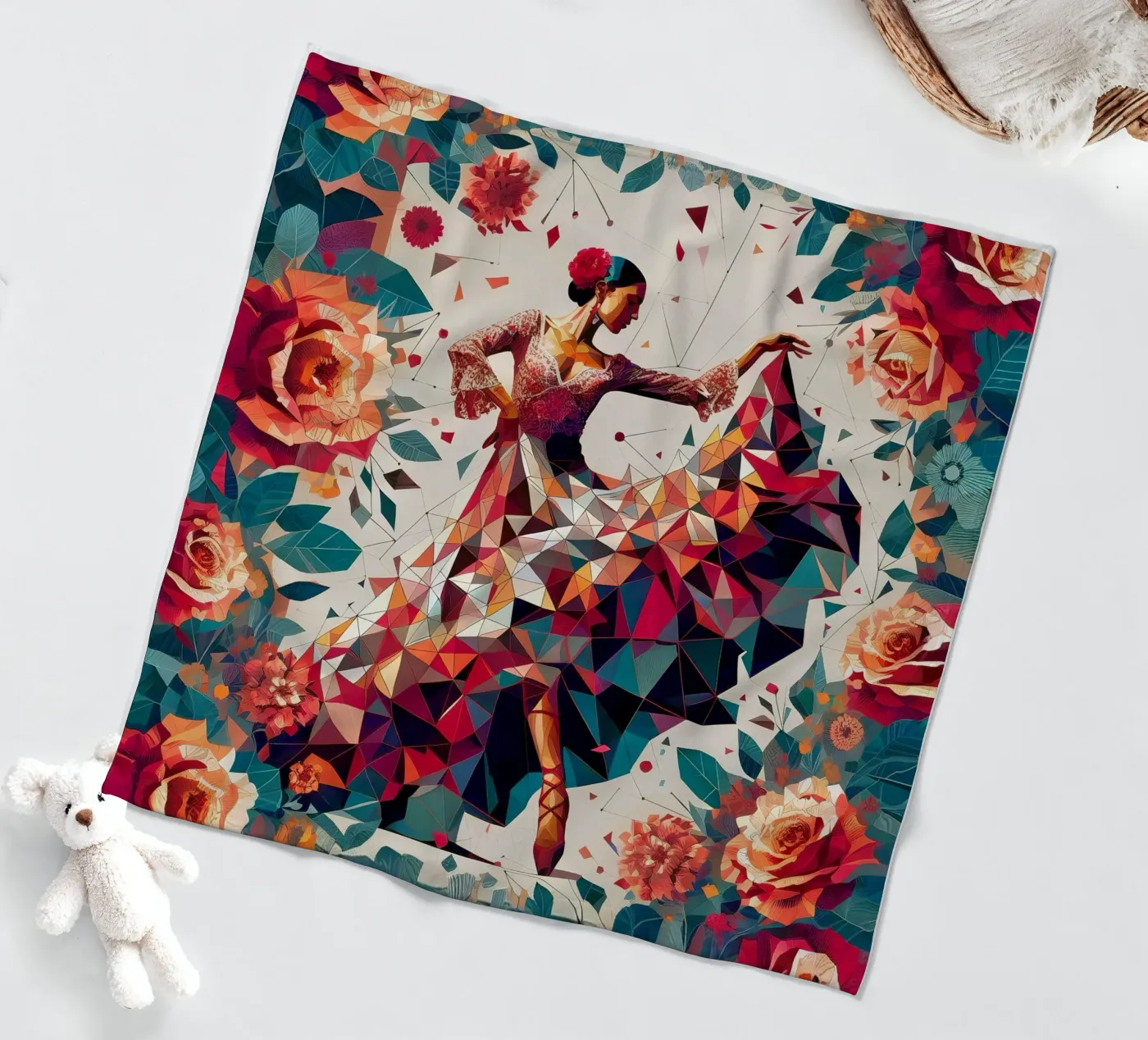 Flamenco Fleecedecke von Digital Naive