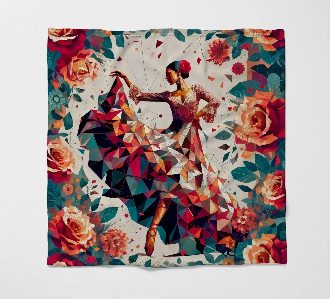 Flamenco coperta in pile da Digital Naive