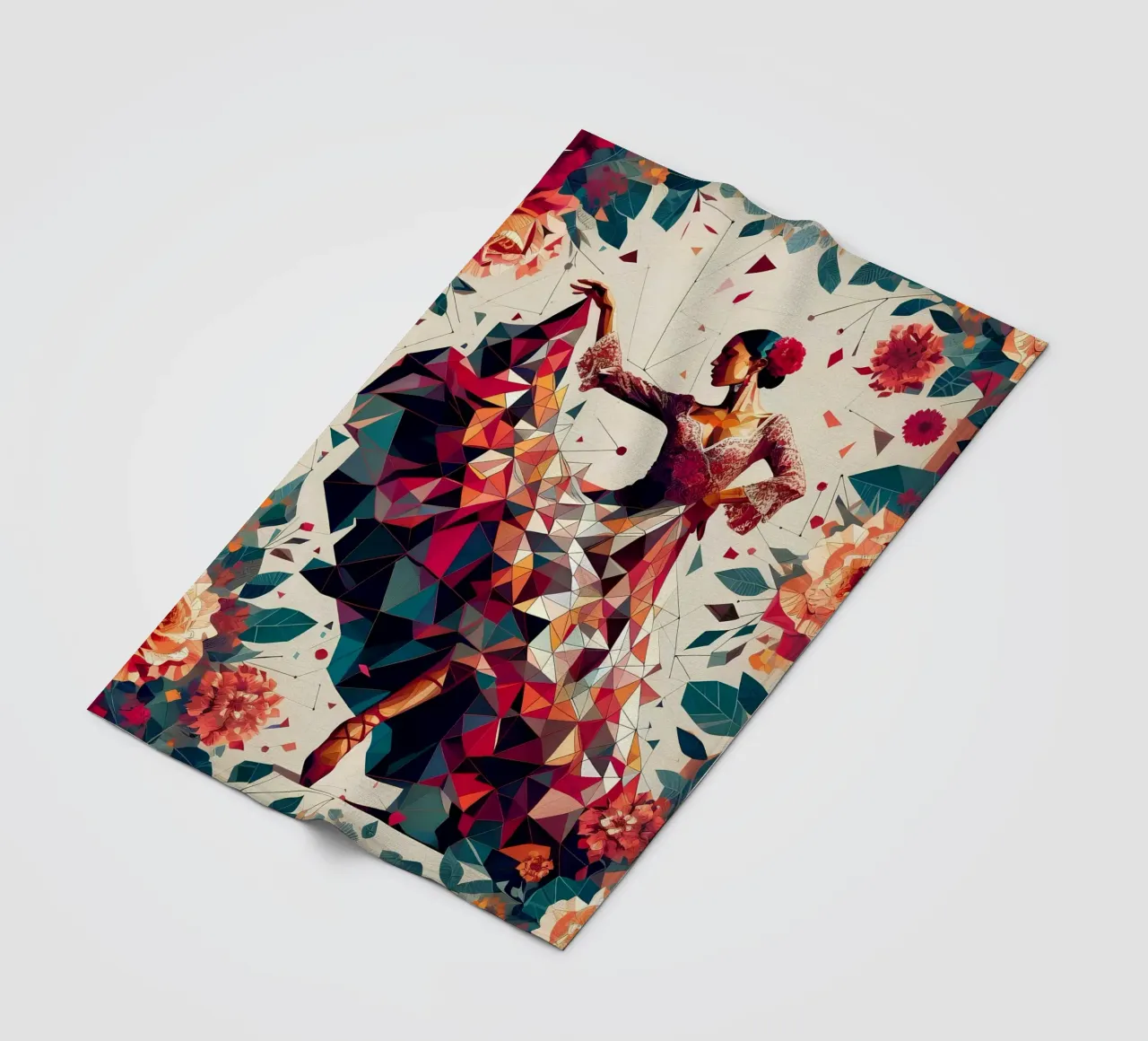 Flamenco coperta in pile da Digital Naive
