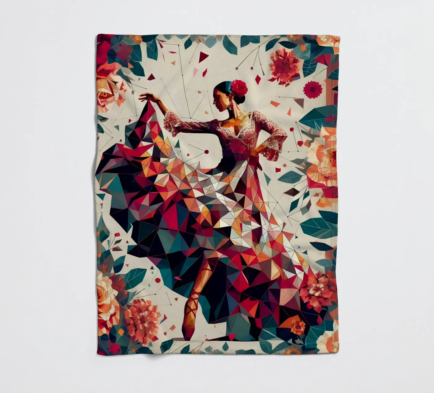 Flamenco Fleecedecke von Digital Naive