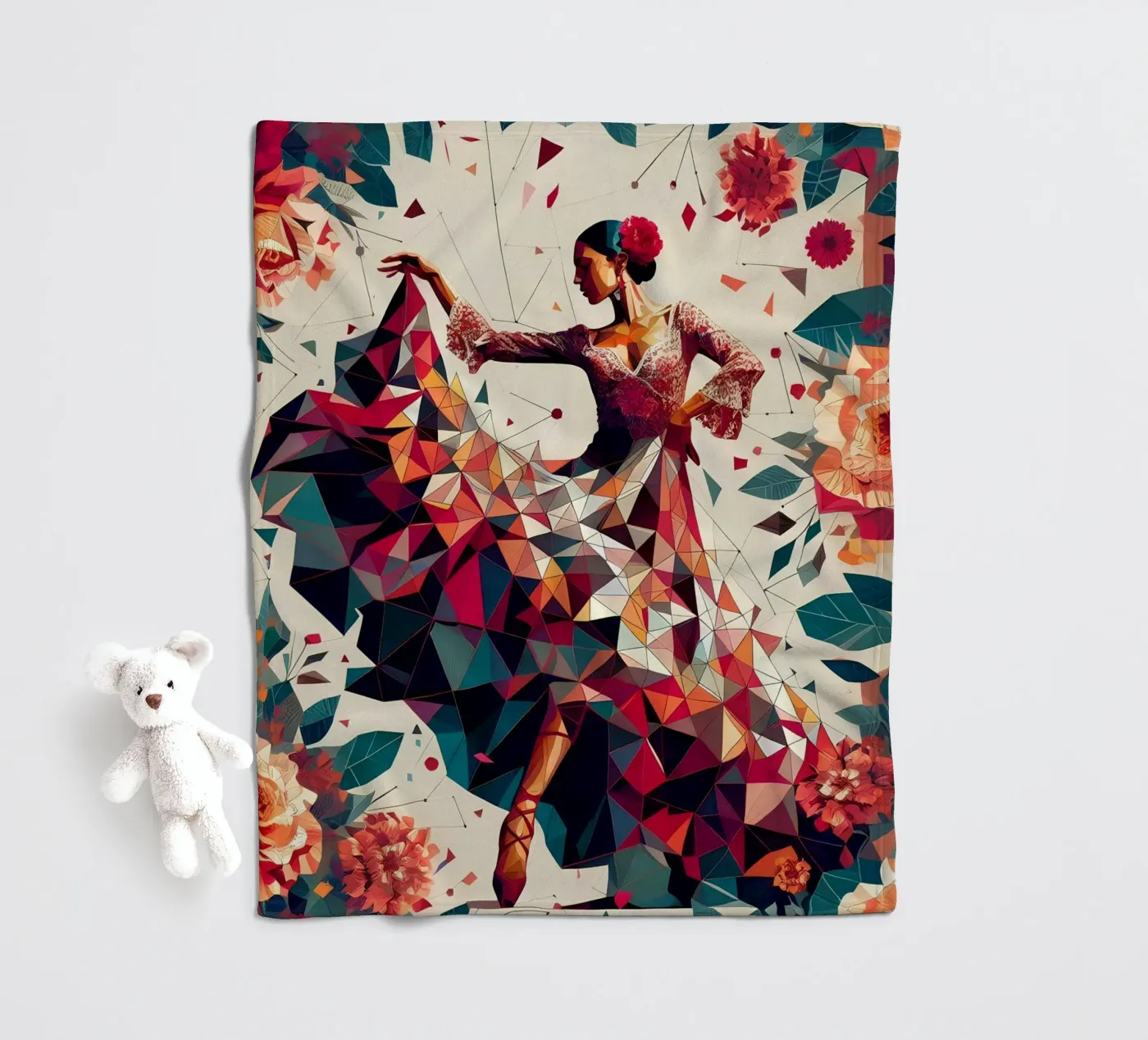 Flamenco Fleecedecke von Digital Naive
