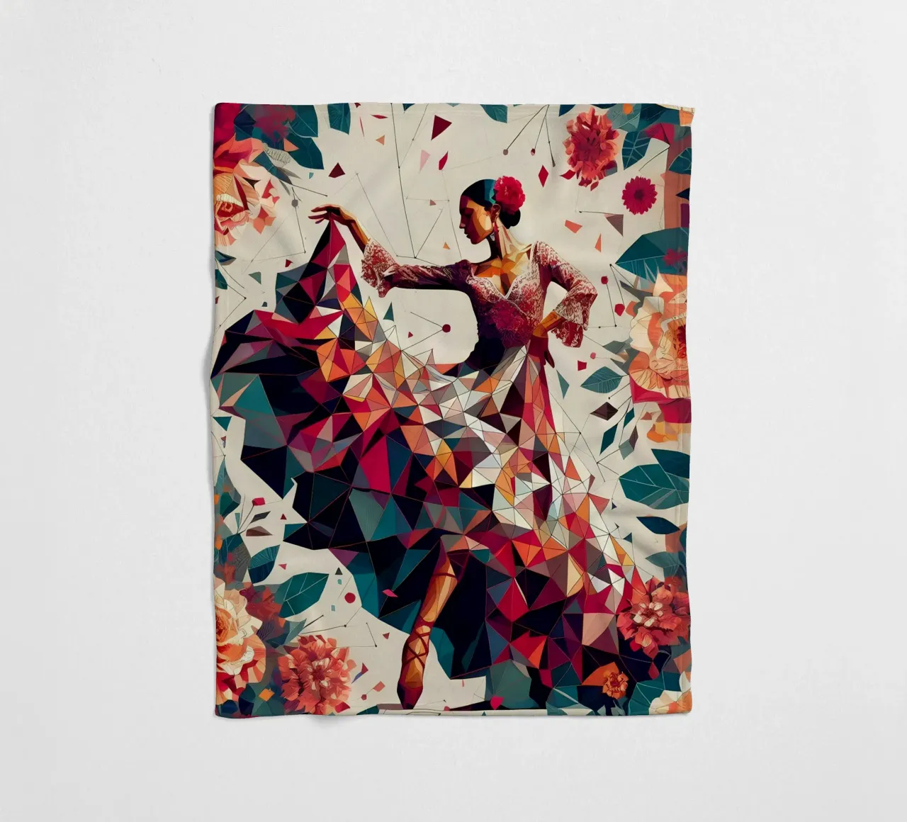 Flamenco coperta in pile da Digital Naive