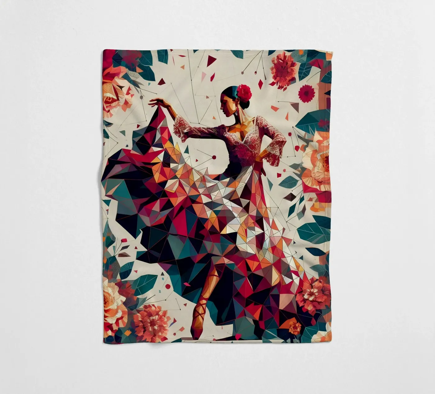 Flamenco Fleecedecke von Digital Naive