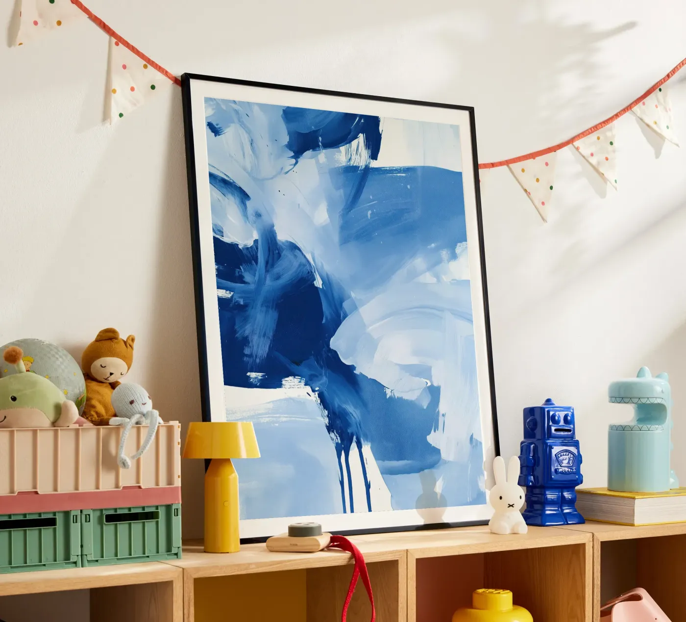 Abstract Blue Movement poster da Helena