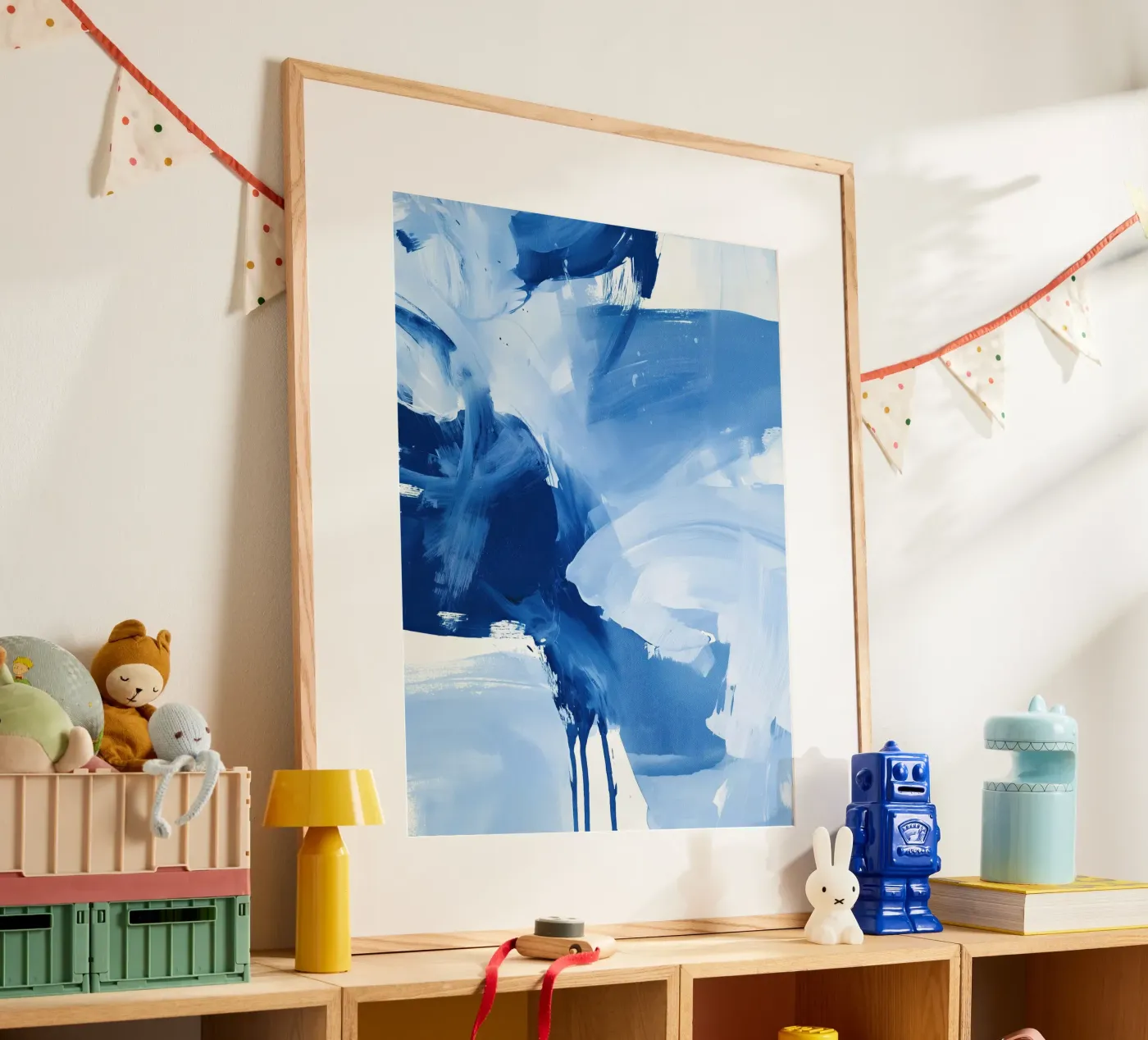 Abstract Blue Movement poster da Helena