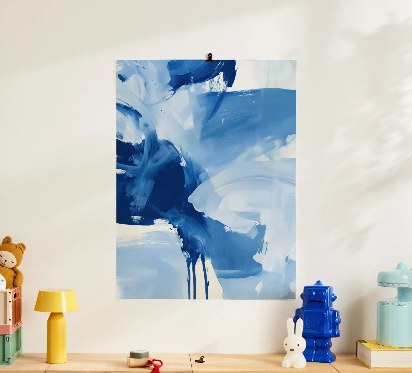 Abstract Blue Movement poster da Helena