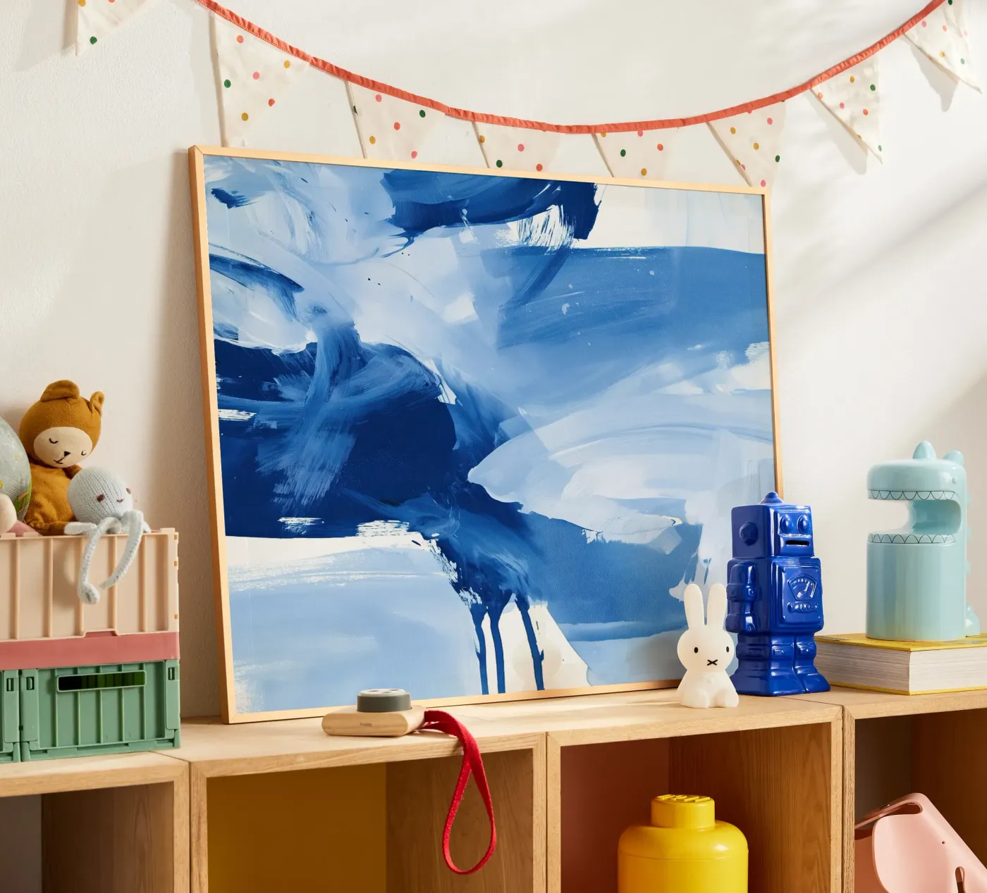 Abstract Blue Movement poster da Helena