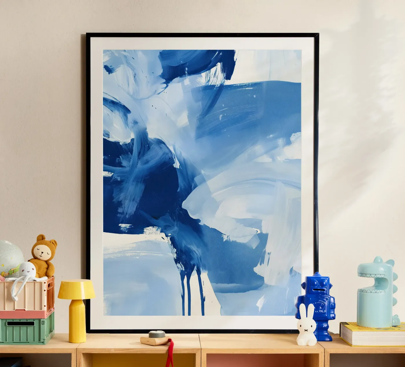 Abstract Blue Movement poster da Helena