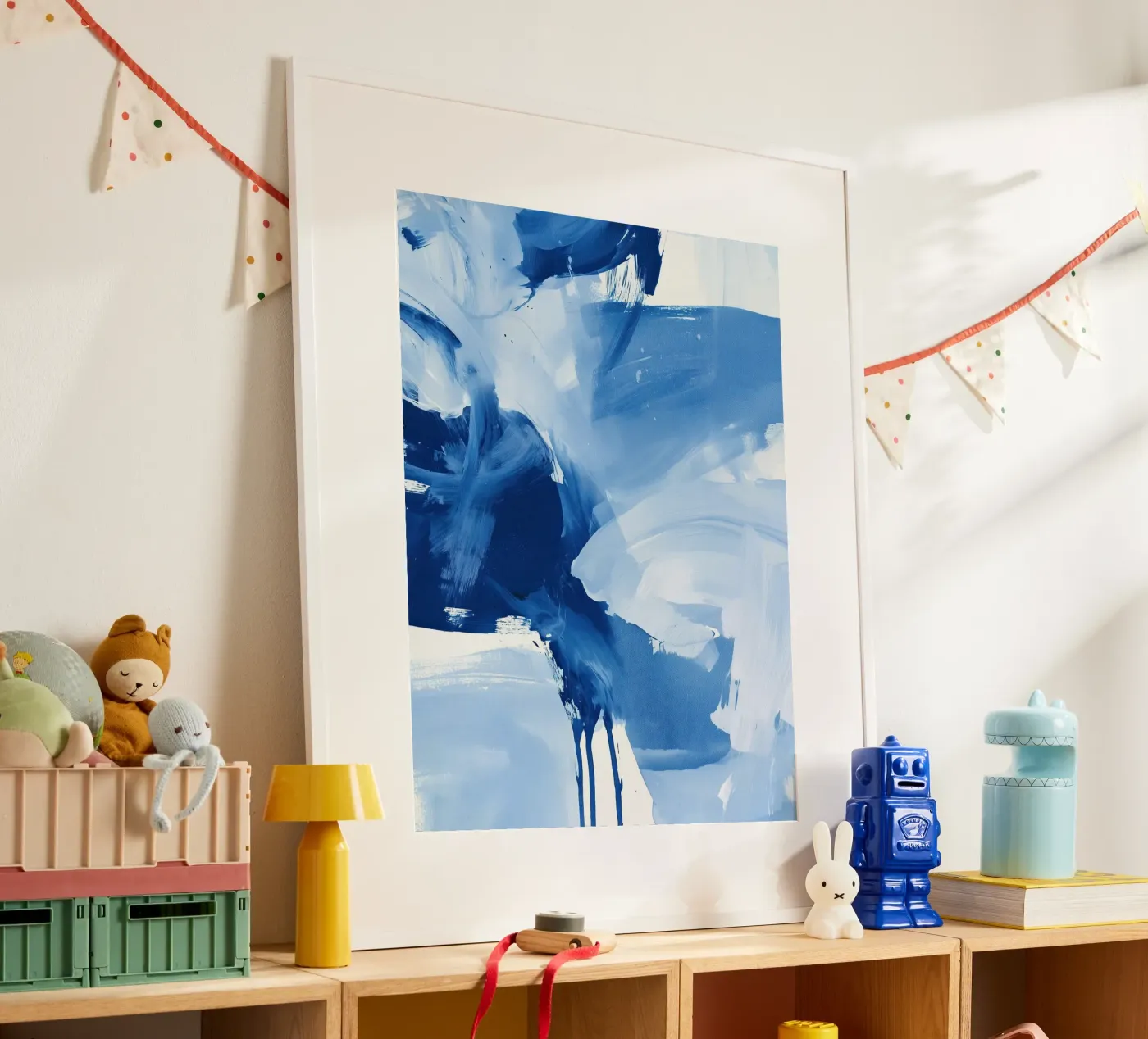 Abstract Blue Movement poster da Helena