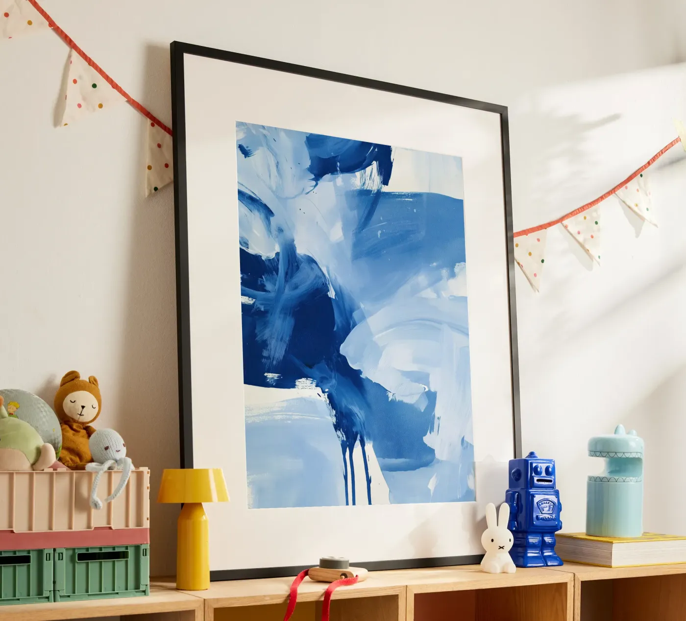 Abstract Blue Movement poster da Helena