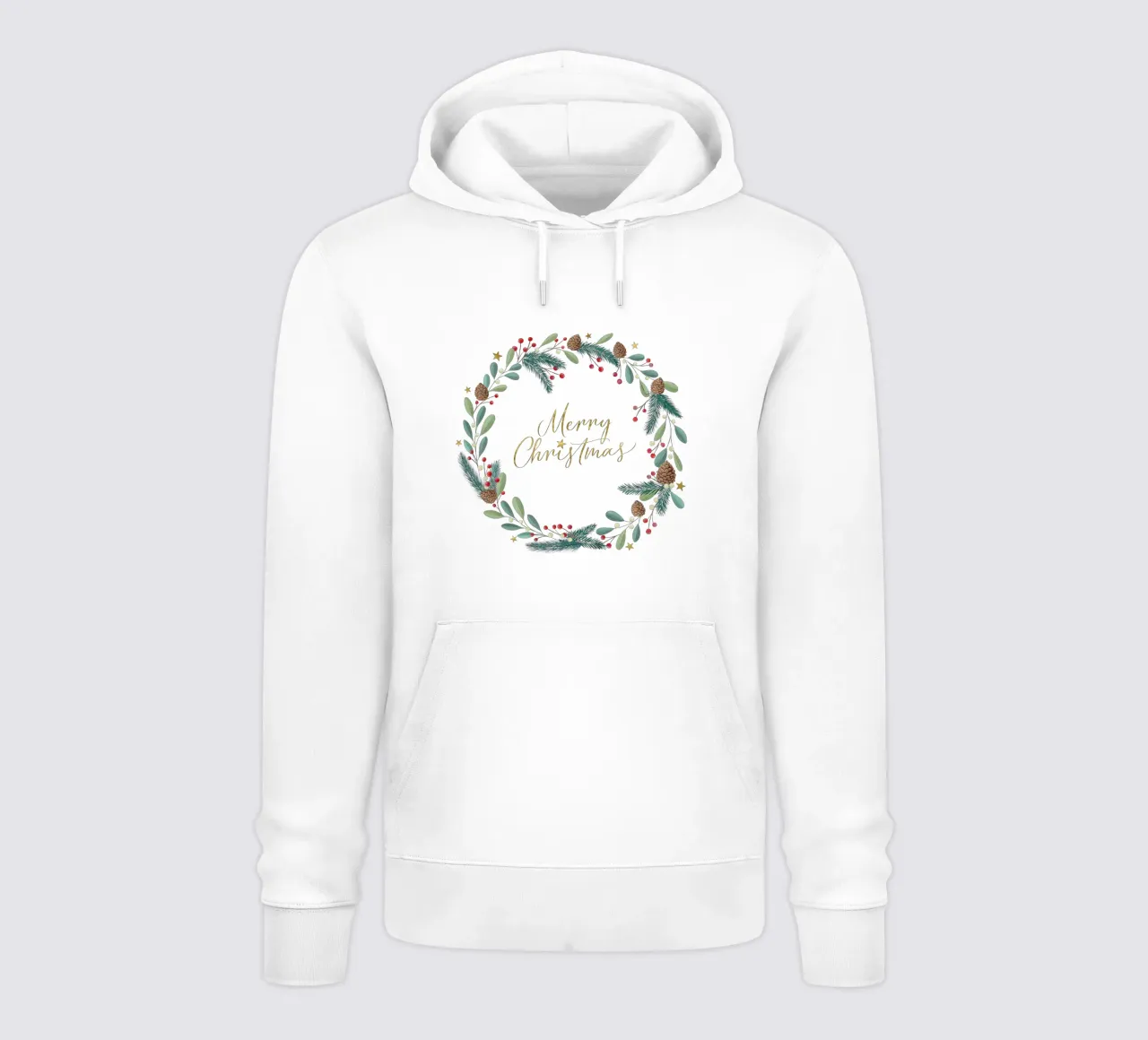 Corona d'Avvento, corona di Natale. Buon Natale. felpa con cappuccio da CalliLetters