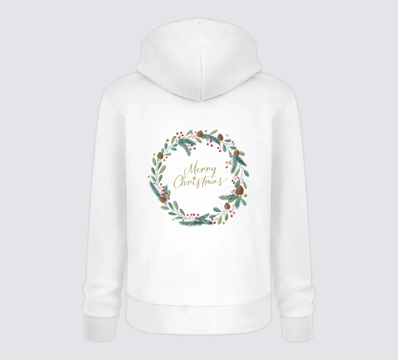 Corona d'Avvento, corona di Natale. Buon Natale. felpa con cappuccio da CalliLetters