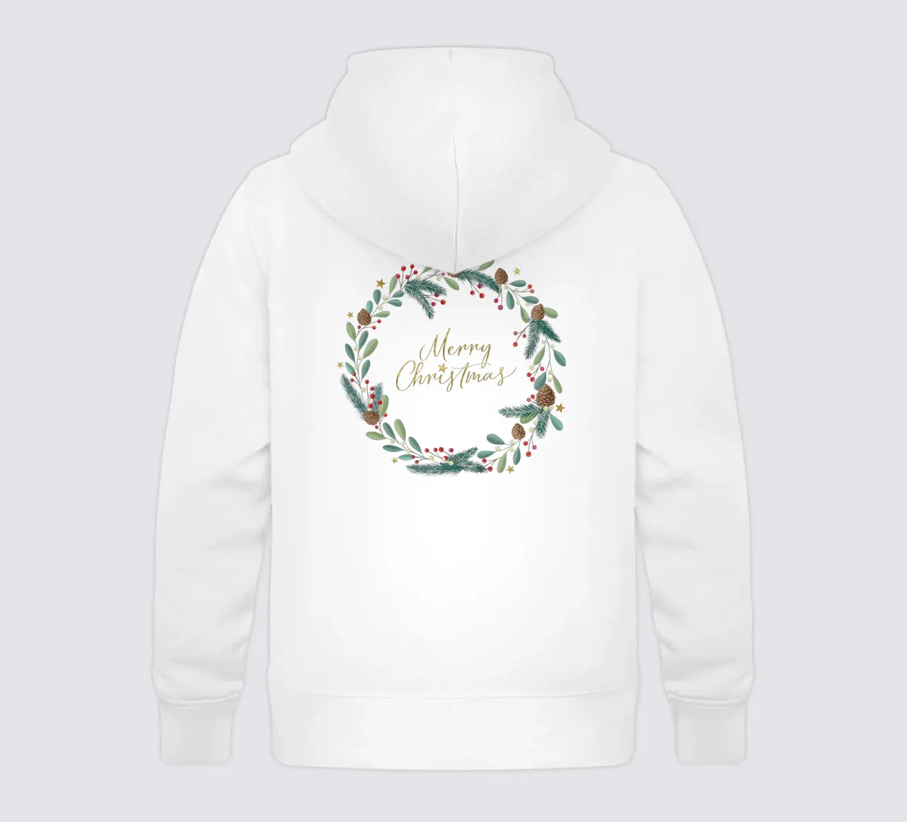 Corona de Adviento, Corona de Navidad. Feliz Navidad. sudadera con capucha para niño de CalliLetters