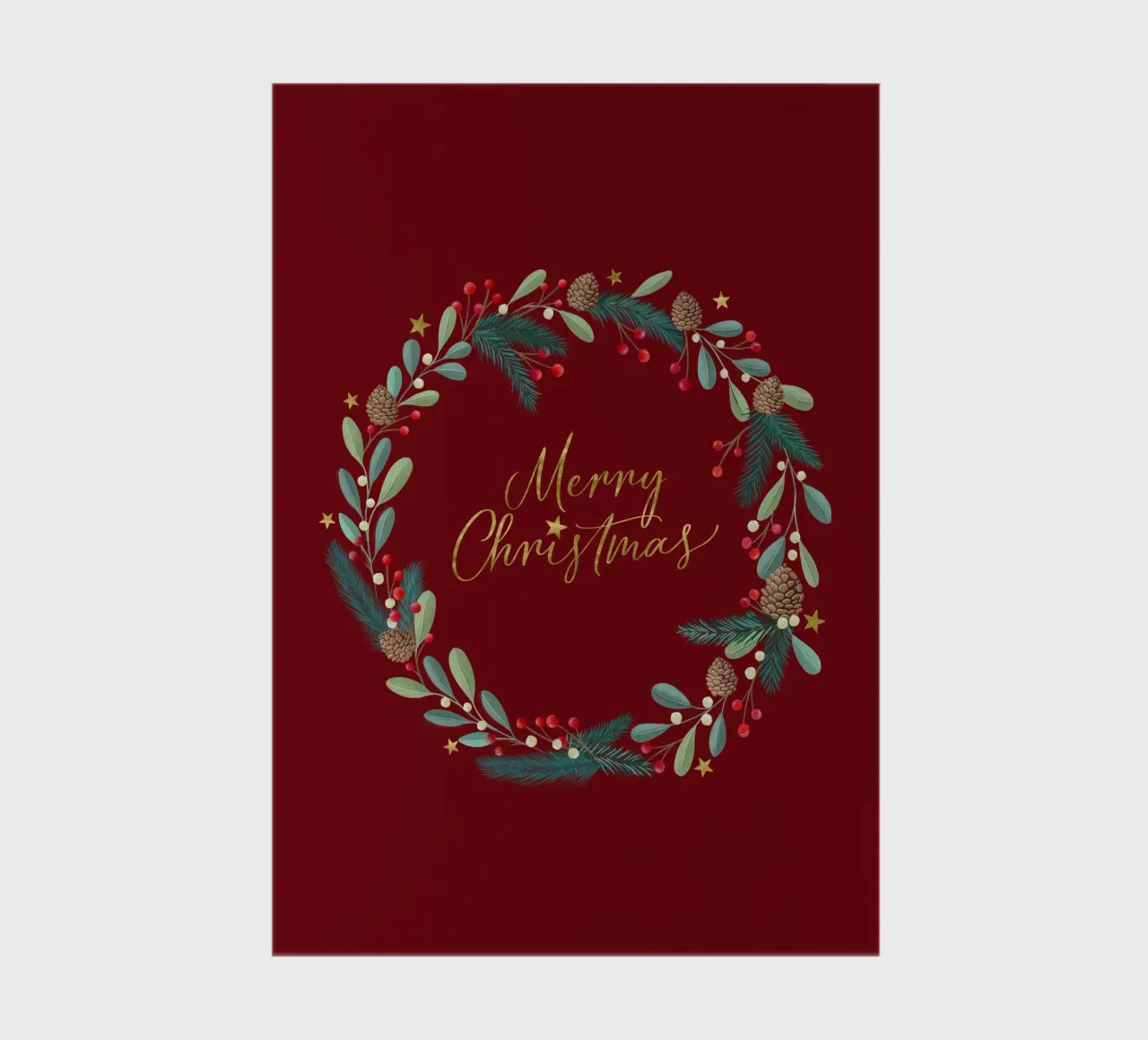 Advent wreath, Christmas wreath. Merry Christmas. notebook by CalliLetters