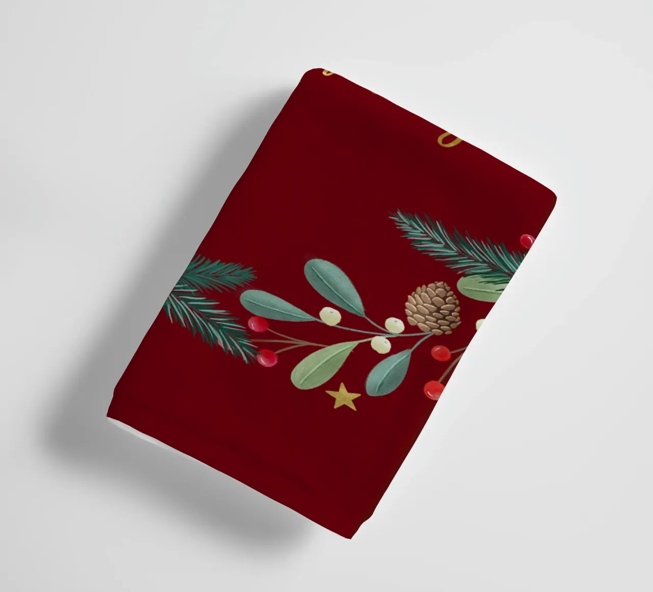Corona de Adviento, Corona de Navidad. Feliz Navidad. toalla de baño de CalliLetters