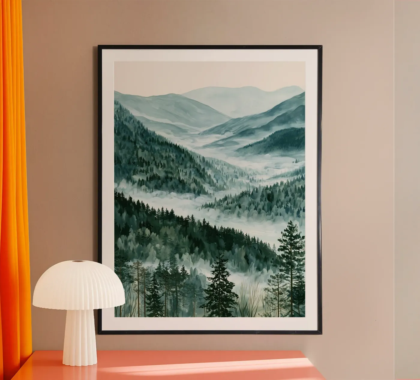 Winter Pine Forest poster de LUMA