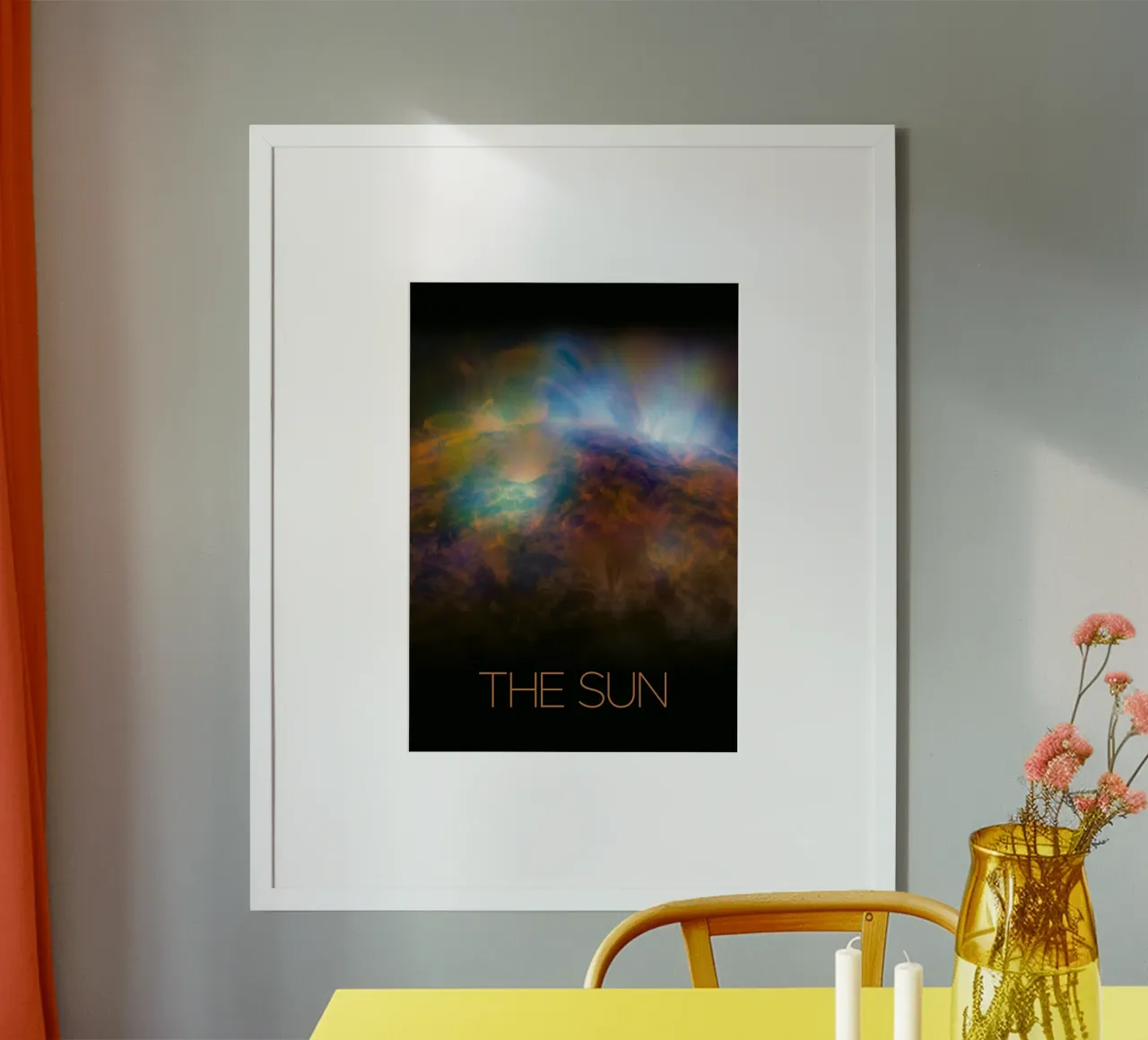 Il manifesto della NASA sul sole poster con telaio in alluminio da 🎁 ARTVI-SHOP