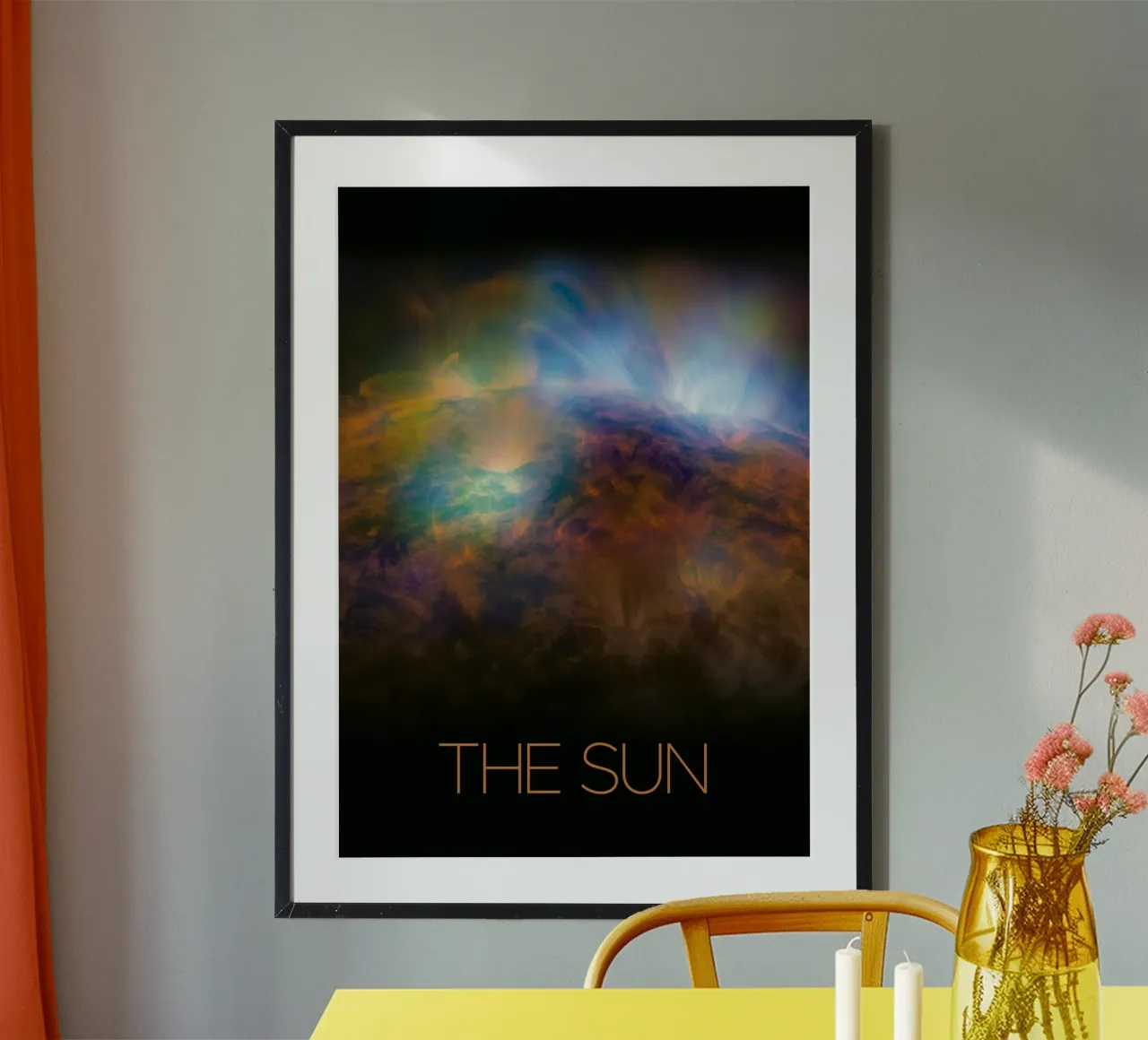 Il manifesto della NASA sul sole poster con telaio in alluminio da 🎁 ARTVI-SHOP