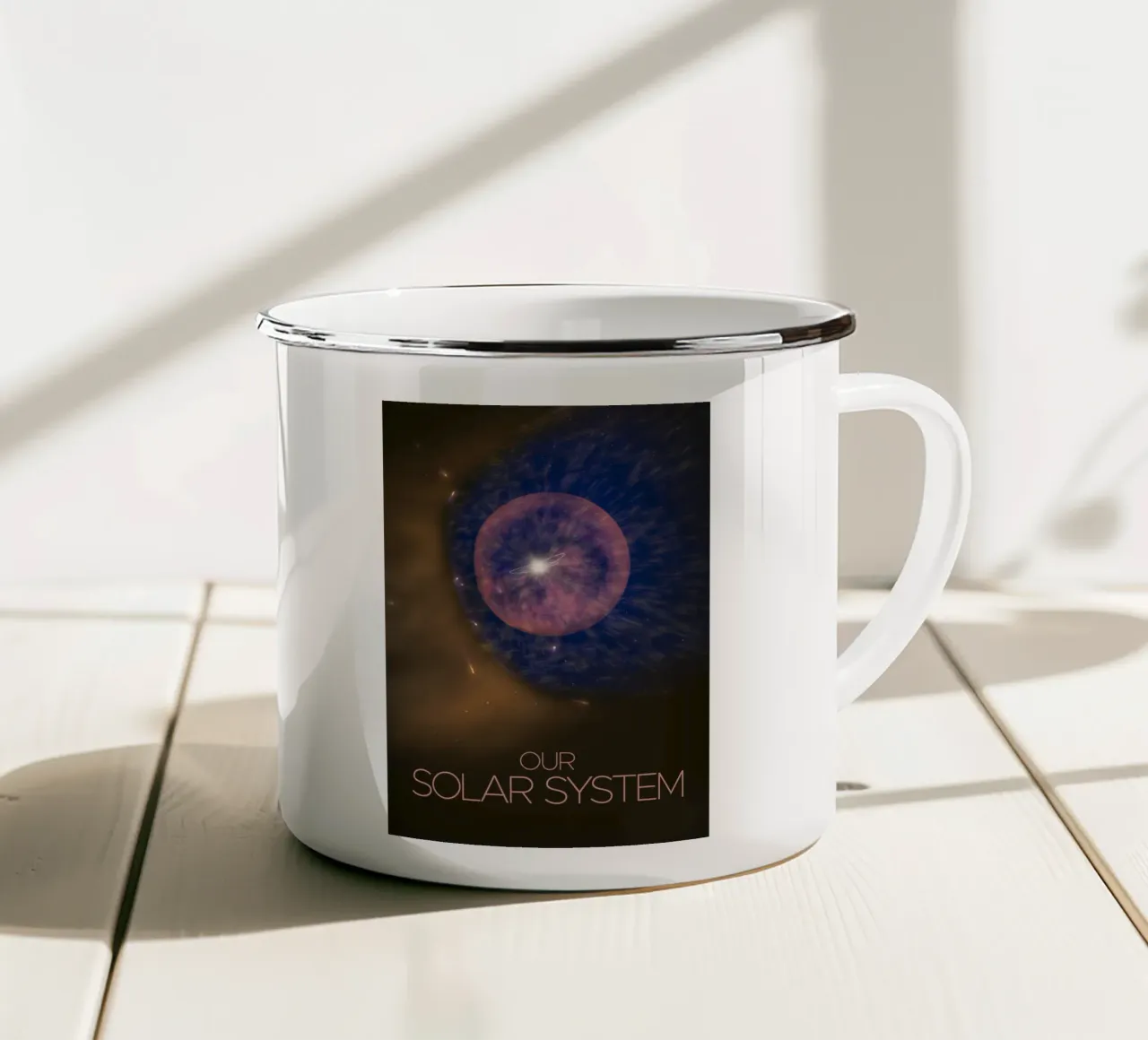 Il manifesto della NASA sul sistema solare tazza in smalto da 🎁 NOBELART