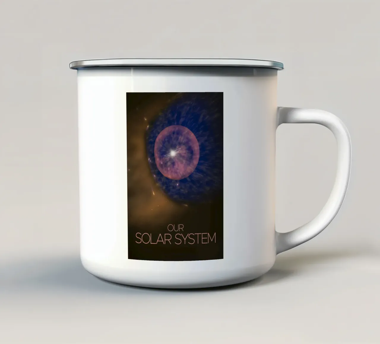 Il manifesto della NASA sul sistema solare tazza in smalto da 🎁 NOBELART
