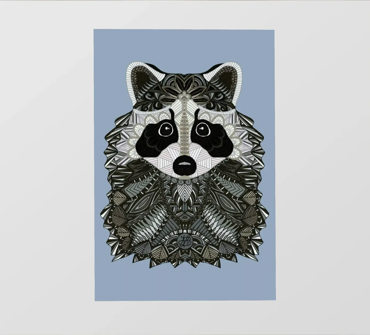 Tangled Raccoon pellicola backlit da Angelika Parker