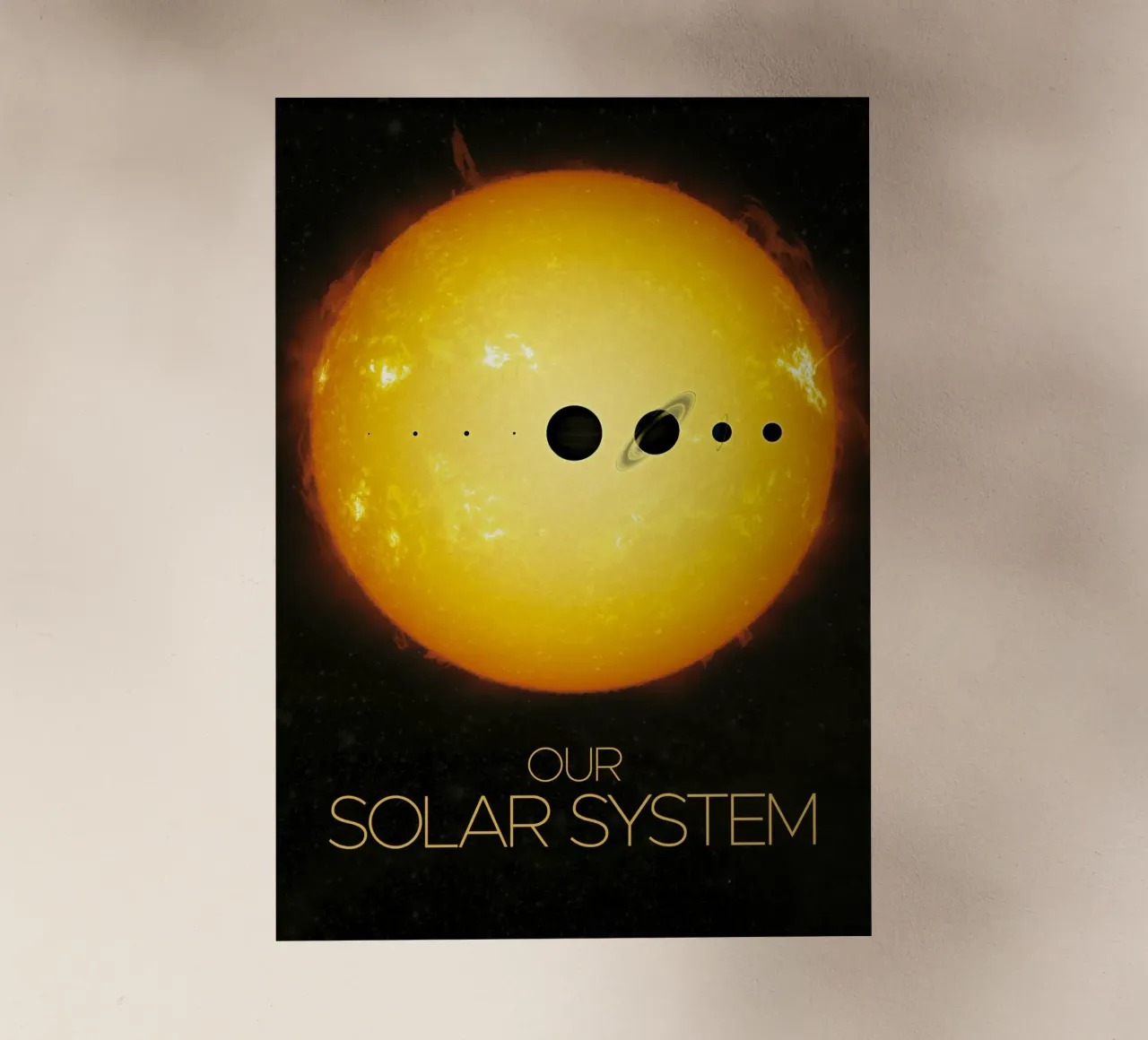 Il manifesto della NASA sul sistema solare pellicola backlit da 🎁 ARTVI-SHOP