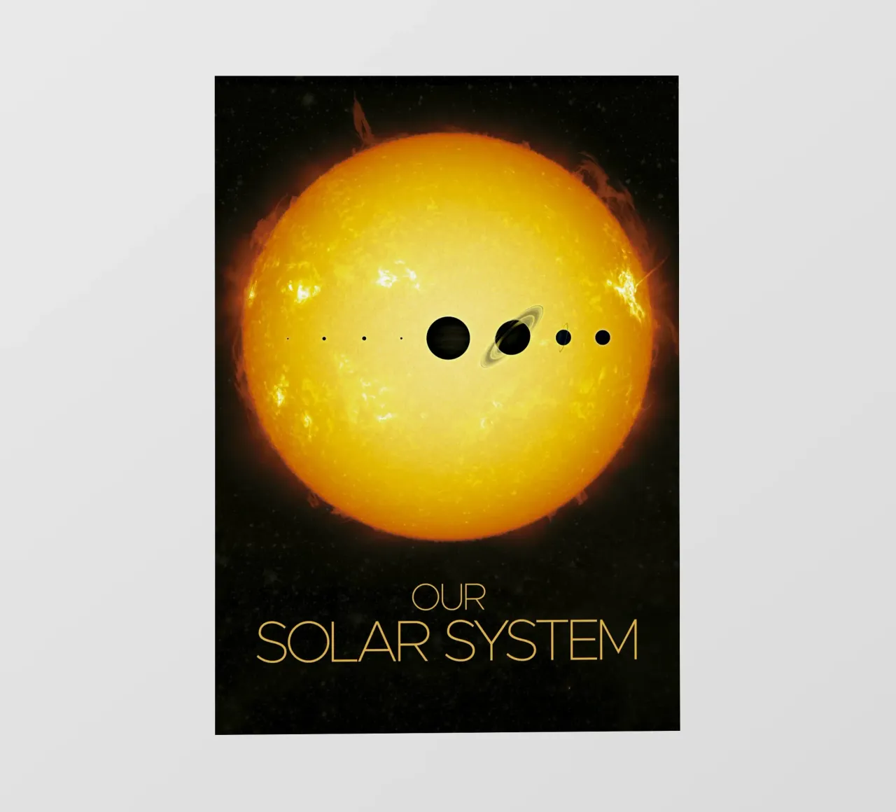Il manifesto della NASA sul sistema solare pellicola backlit da 🎁 ARTVI-SHOP