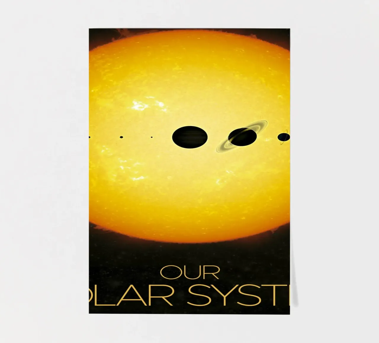 Il manifesto della NASA sul sistema solare foglio adesivo da 🎁 ARTVI-SHOP