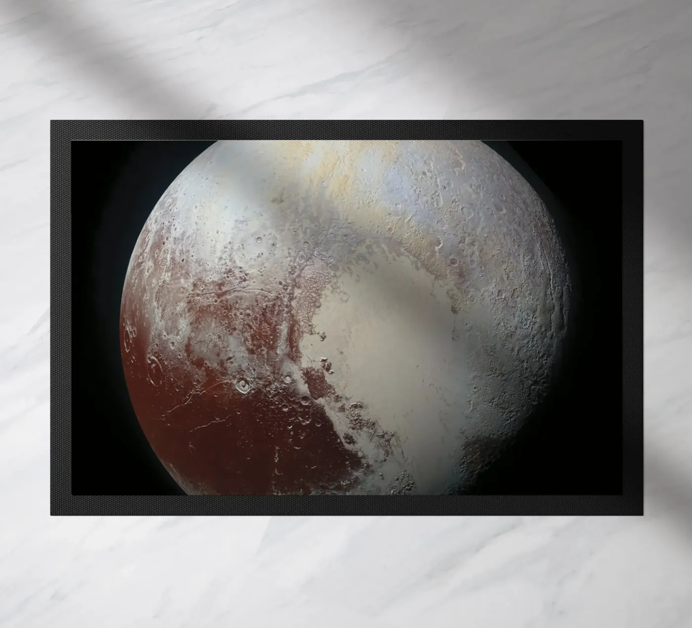 NASA Pluto Poster doormat by 🎁 NOBELART