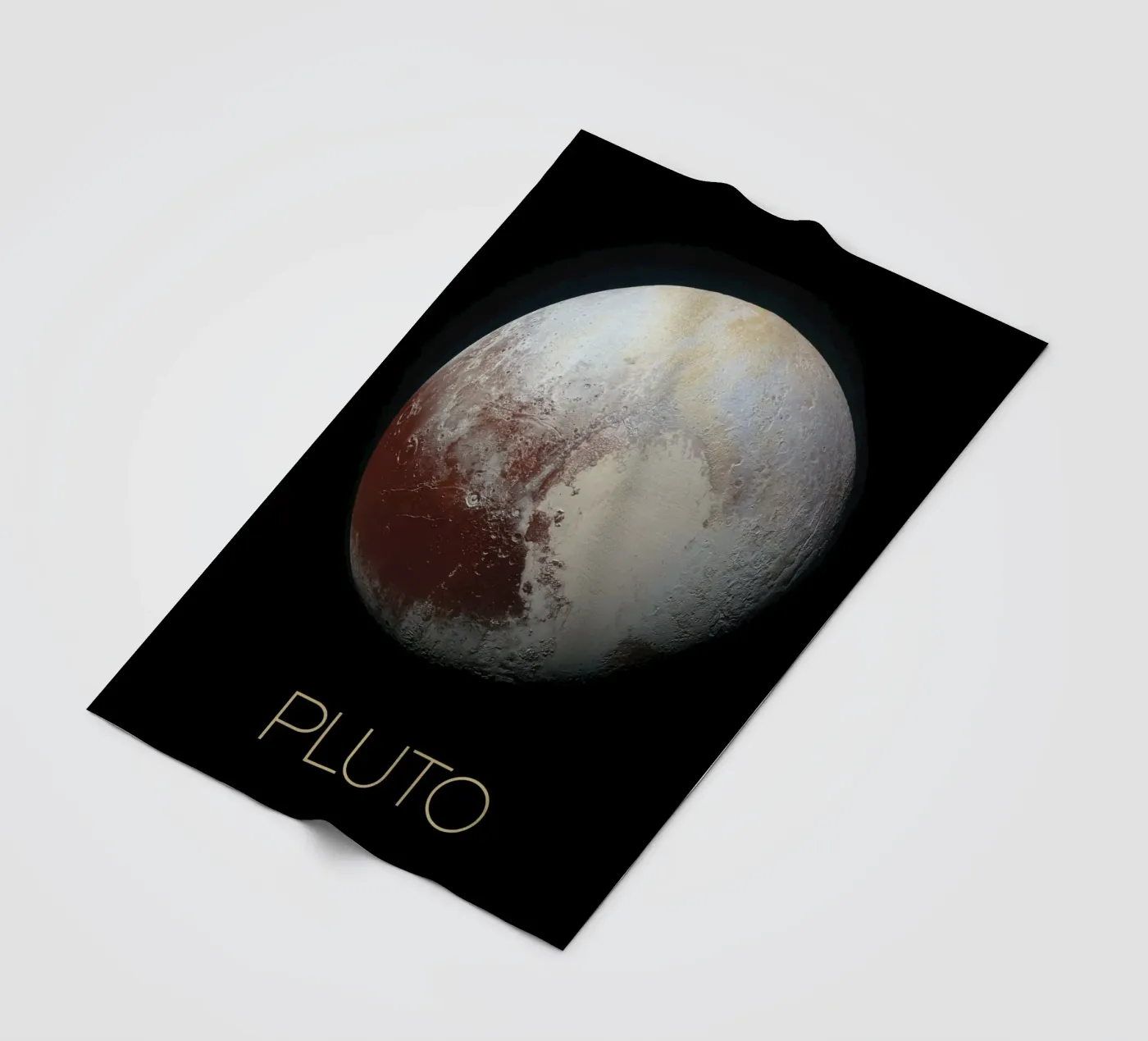 NASA Pluto Poster fleecedeken van 🎁 NOBELART