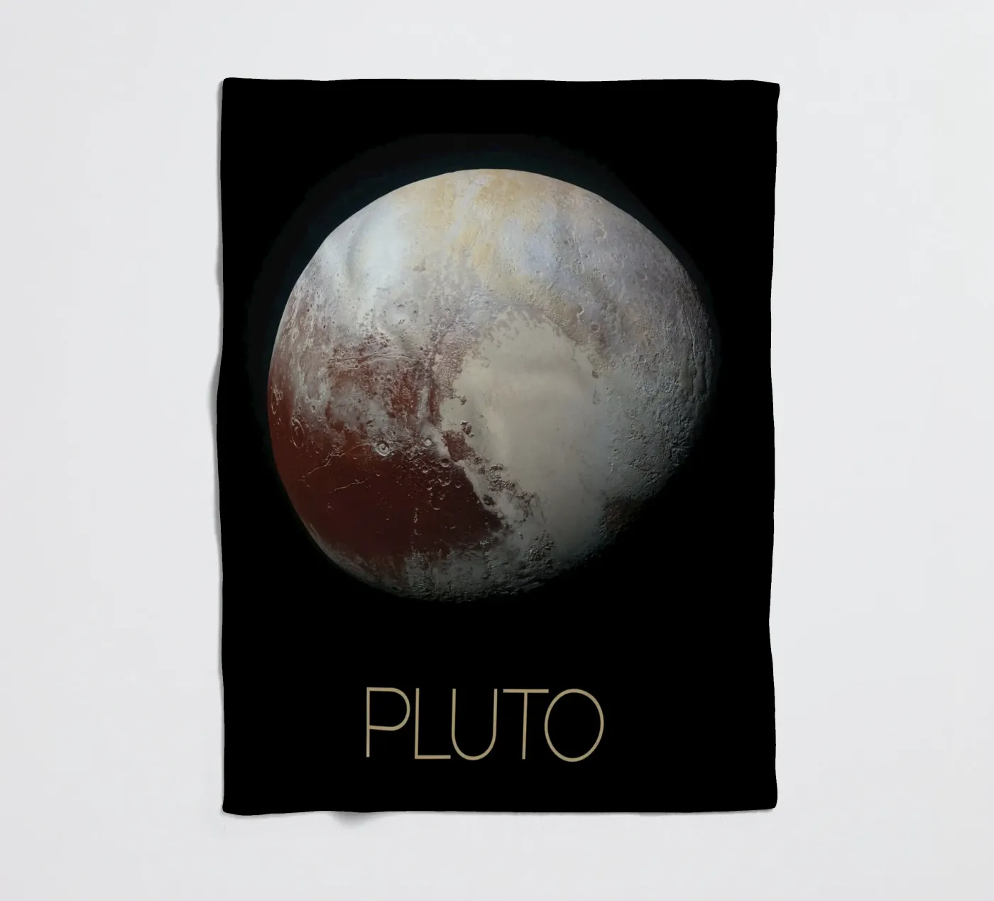 NASA Pluto Poster fleecedeken van 🎁 NOBELART