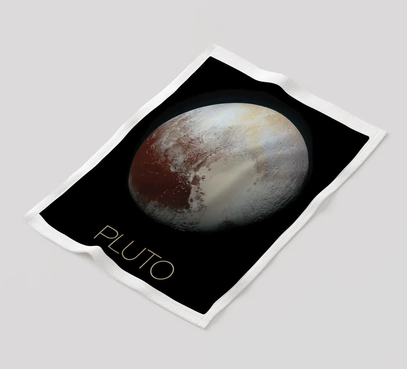 NASA Pluto Poster fleecedeken van 🎁 NOBELART