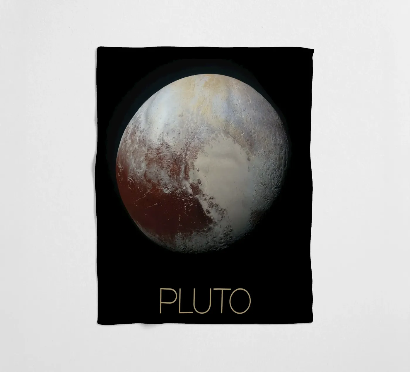 NASA Pluto Poster fleecedeken van 🎁 NOBELART