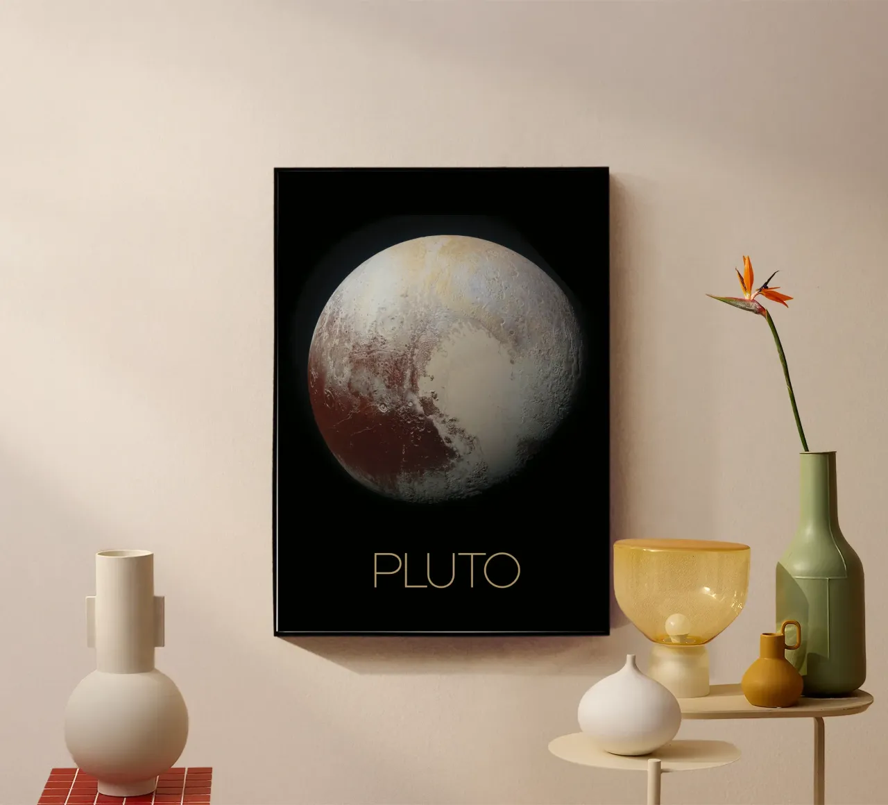 NASA Pluto Poster plexiglass da 🎁 NOBELART