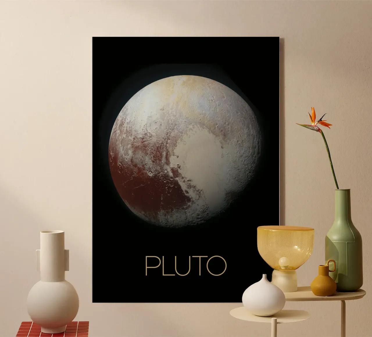 NASA Pluto Poster plexiglass da 🎁 NOBELART