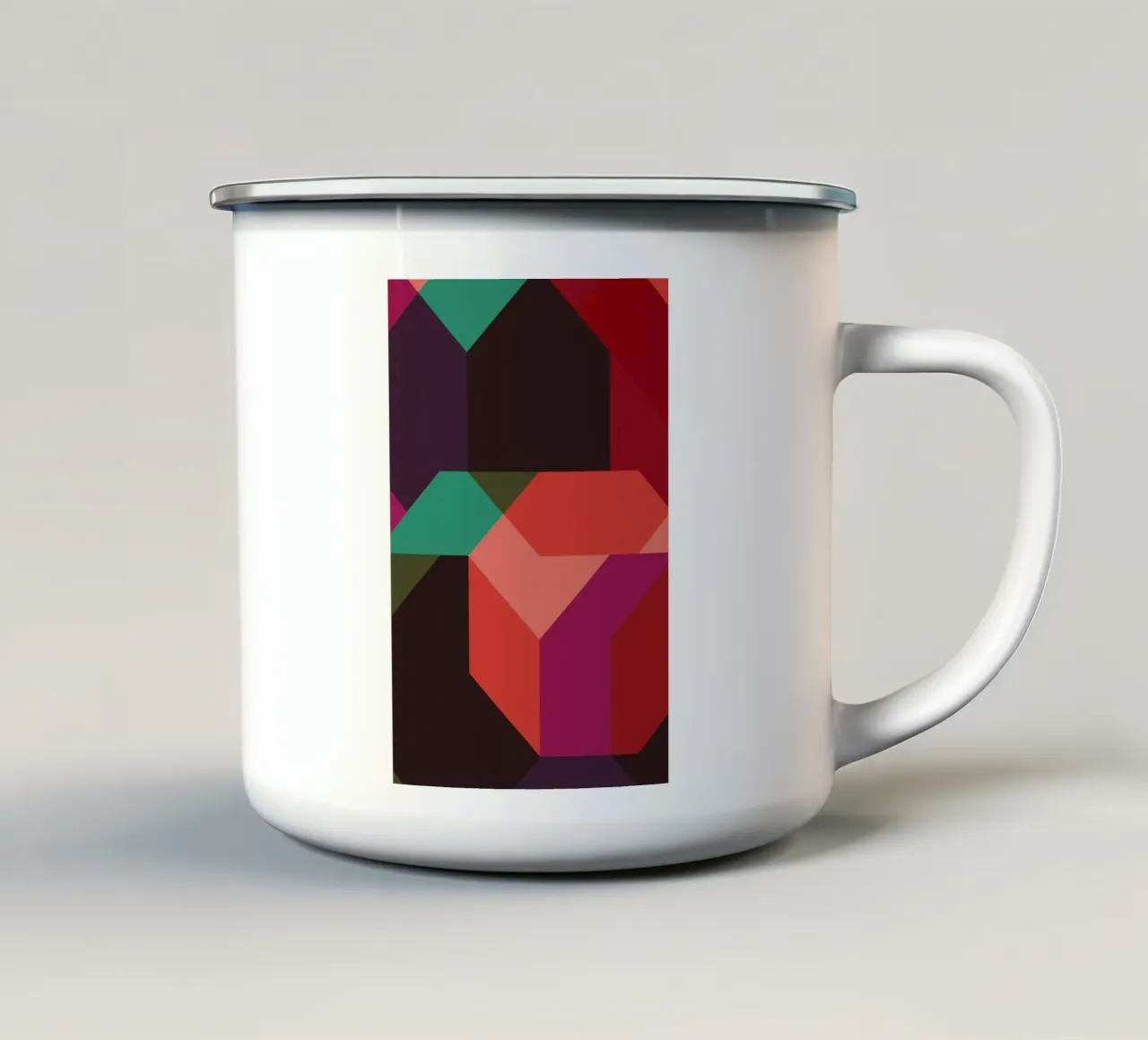 Bunter Herbst taza de esmalte de XOXO Arte