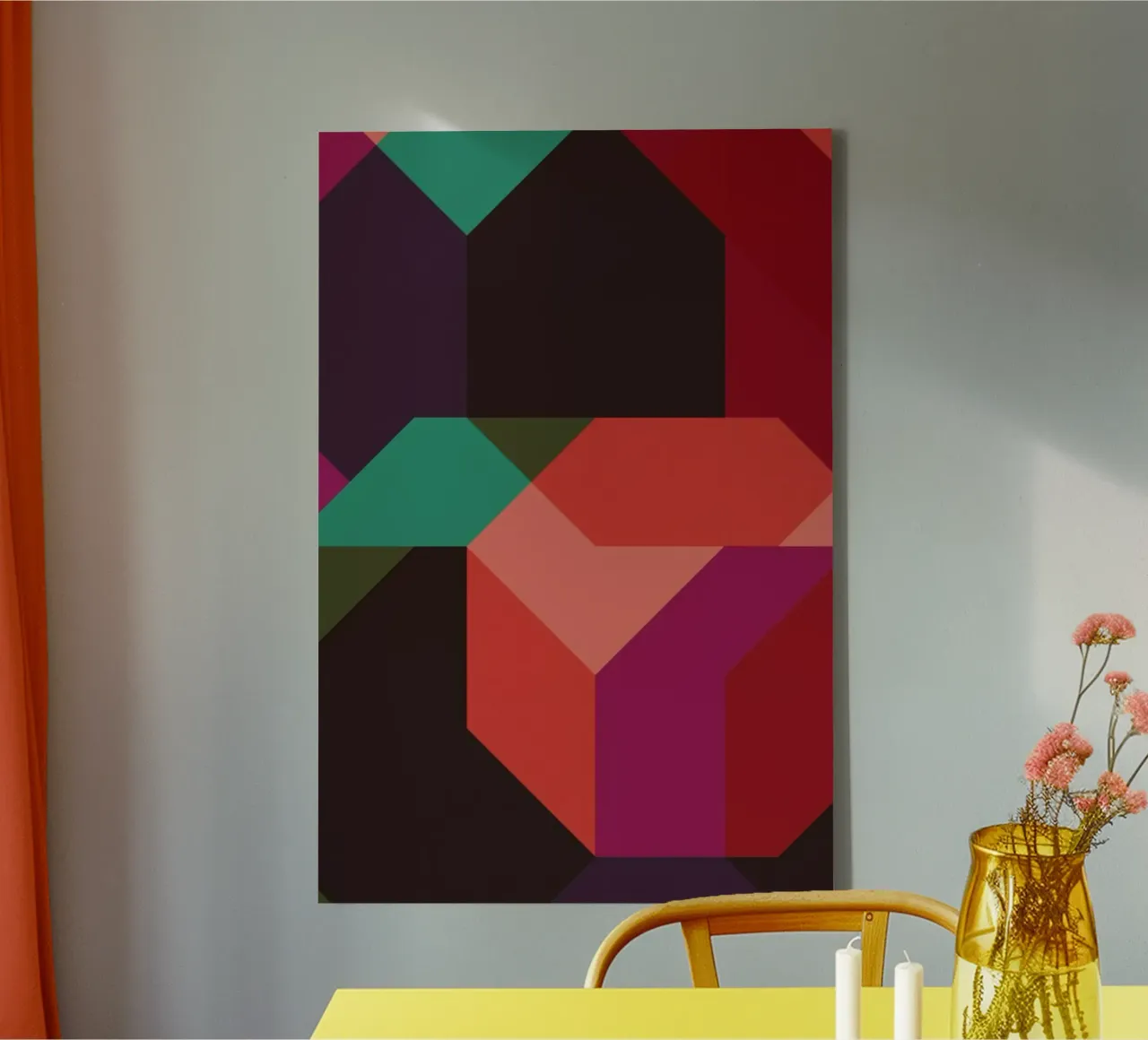 Bunter Herbst tela con Cornice a cassetta da XOXO Arte