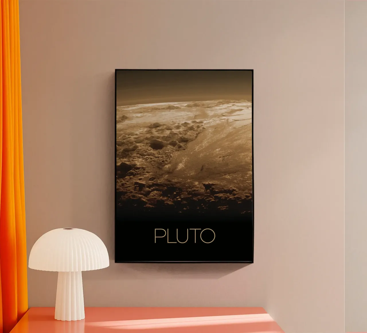 NASA Pluto Poster plexiglass da 🎁 NOBELART