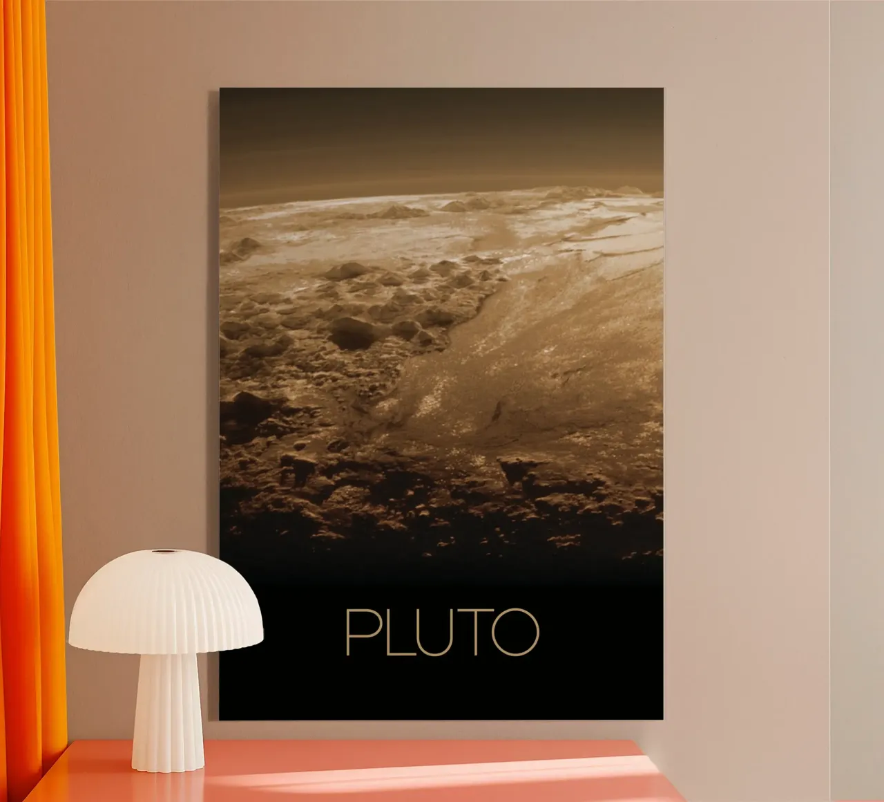 NASA Pluto Poster plexiglass da 🎁 NOBELART